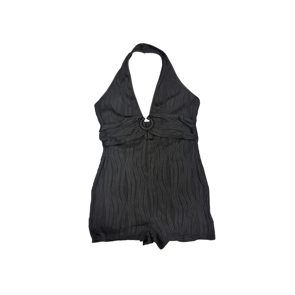 Textured Bodycon Romper