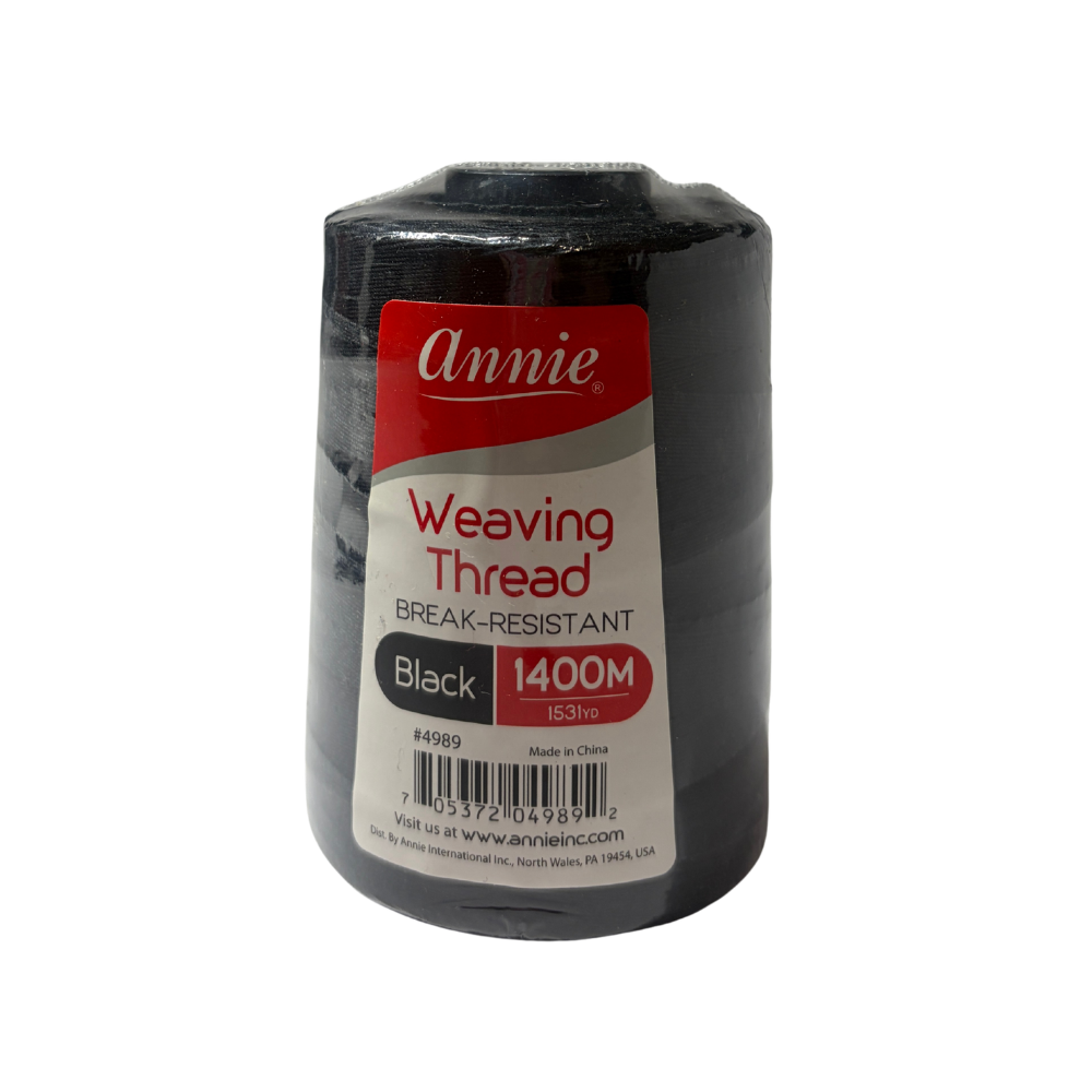Annie 1400M Black Weaving Thread