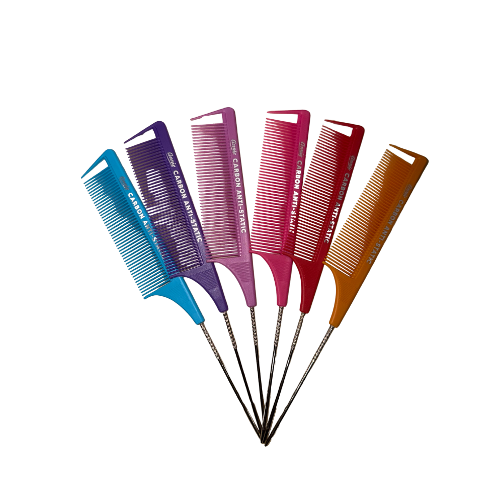 Annie Carbon Pintail Parting Comb Assorted