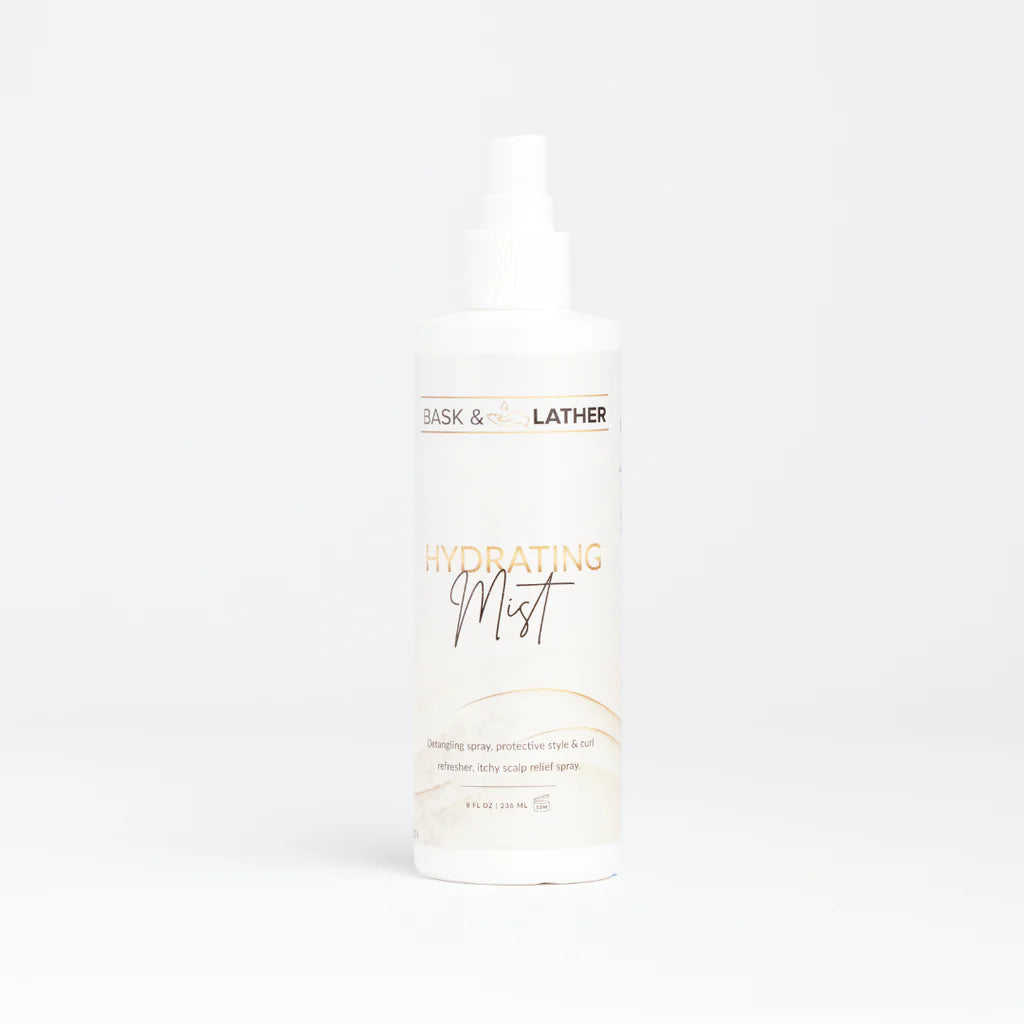 Bask & Lather Hydrating Hair Mist Leave-In Conditioner