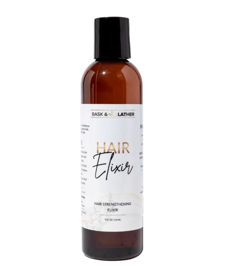 Bask & Lather Hair Elixir 4 Oz