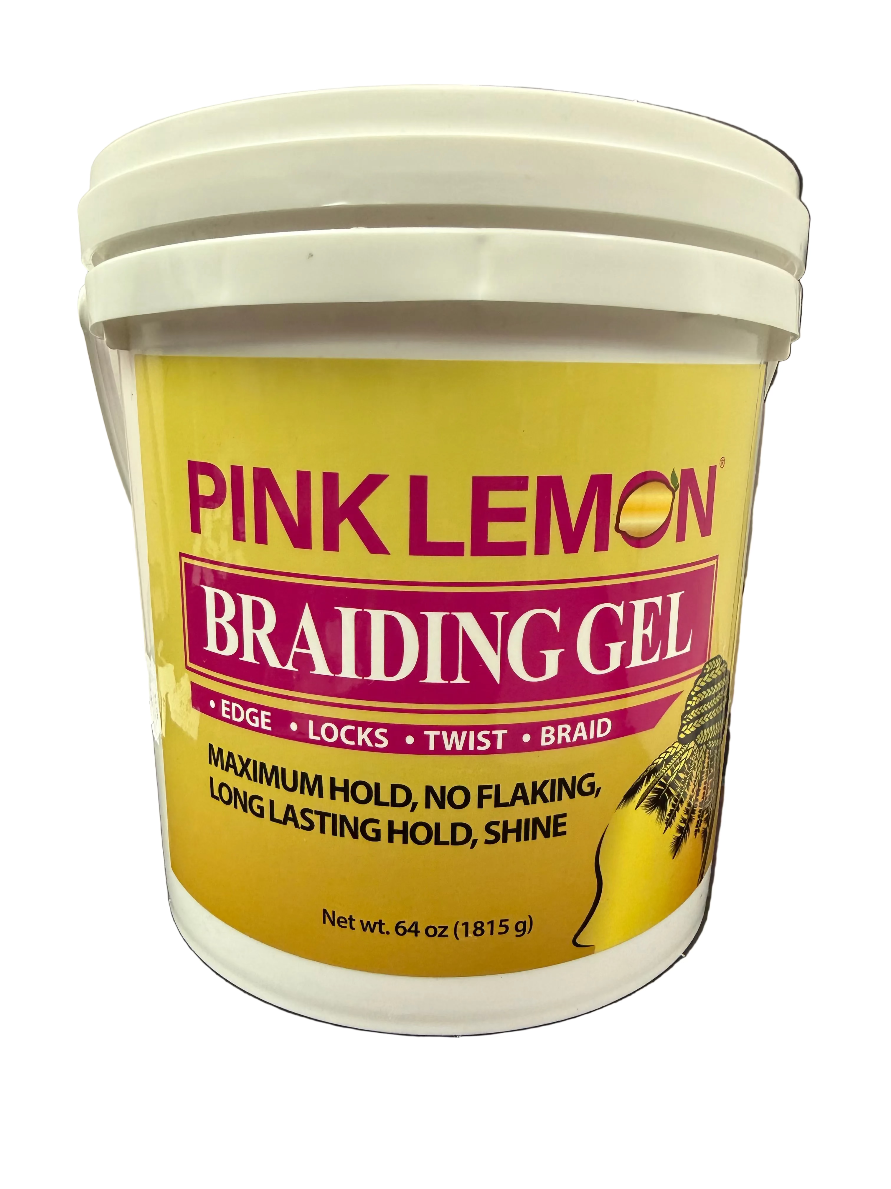 Pink Lemon Braiding Gel 64 Oz