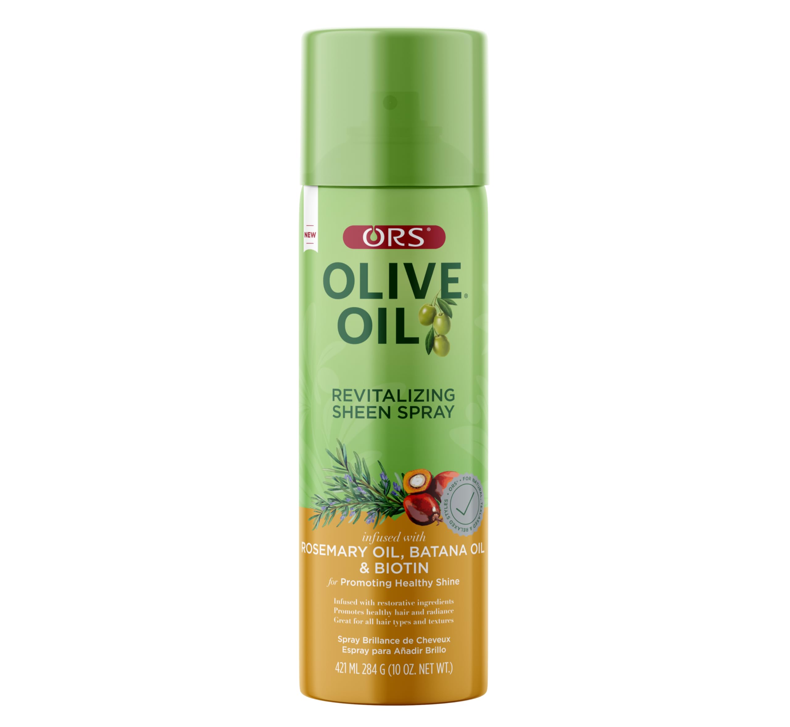 ORS Olive Oil Revitalizing Sheen Spray Infused Batana Oil 10 Oz