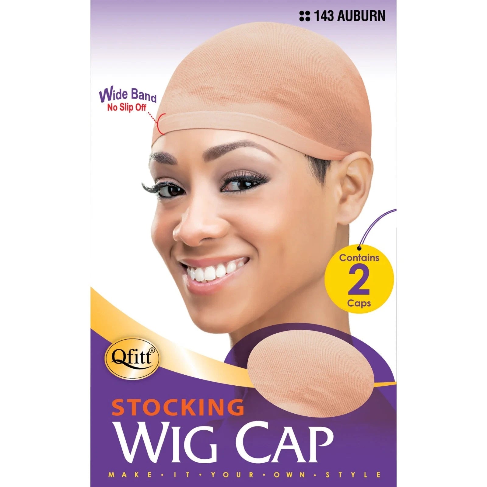 QFitt Stocking Wig Cap 2 Pc