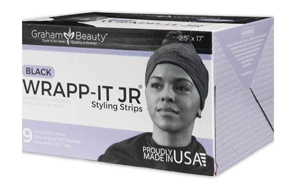 Graham Wrapp-It Jr. Styling Strips Black